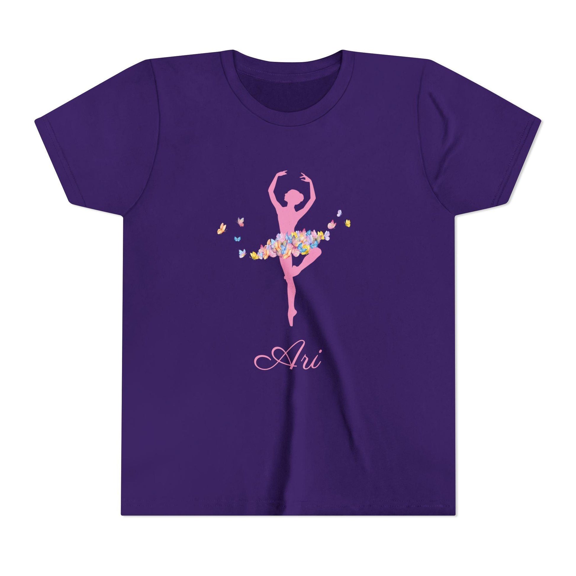 Butterfly Ballerina [Dancer Name] Youth Tee - Personalizable - Whippie's