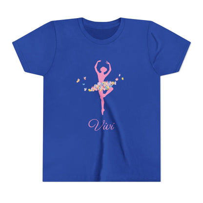 Butterfly Ballerina [Dancer Name] Youth Tee - Personalizable - Whippie's