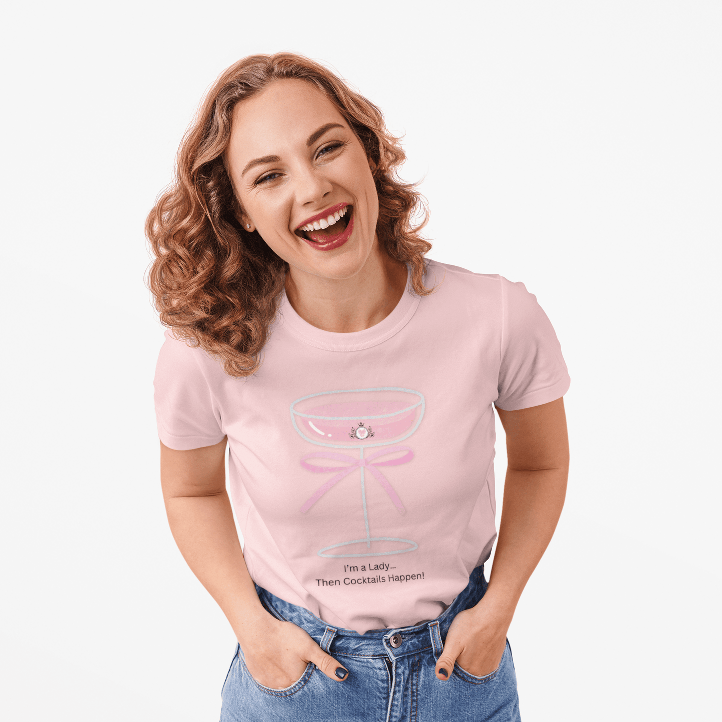 Drinking Around the World: I'm a Lady... Then Cocktails Happen! Women's Tee - Whippie's