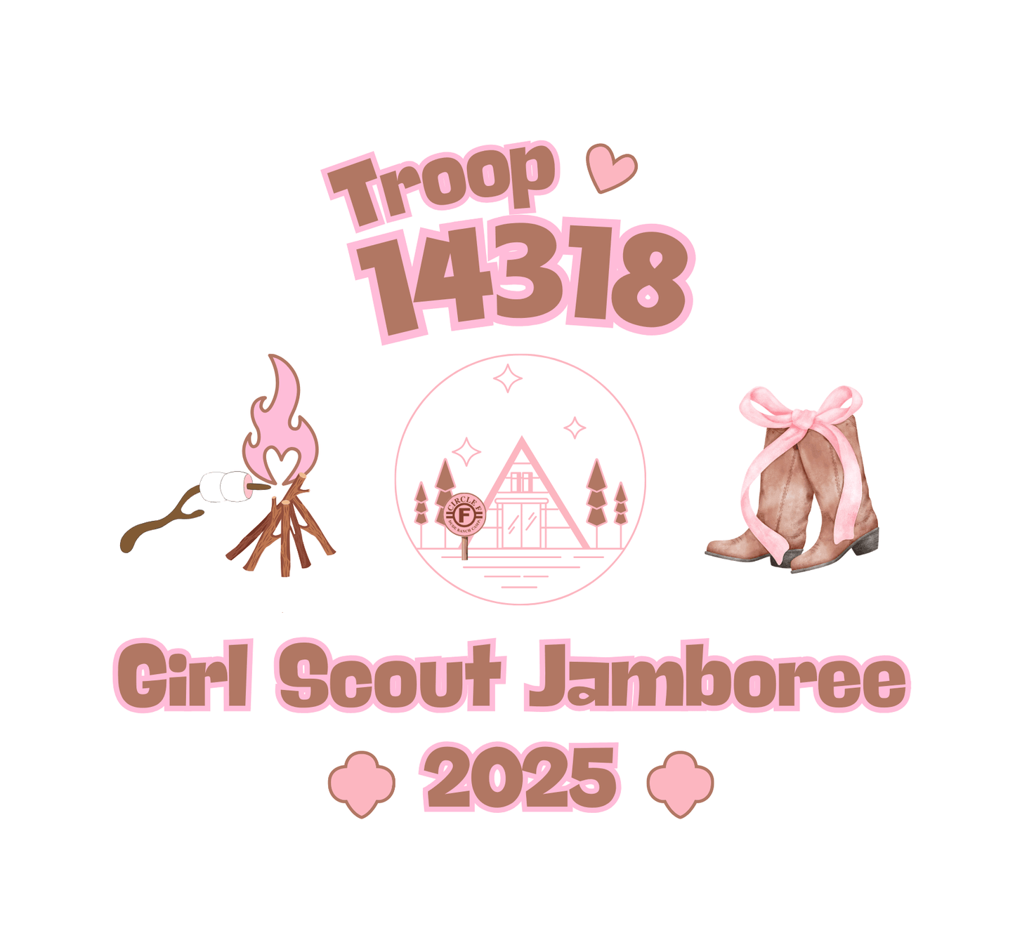 Girl Scout Jamboree Youth Tee - 2025 - Personalizable - Whippie's