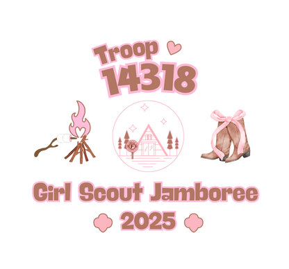 Girl Scout Jamboree Youth Tee - 2025 - Personalizable - Whippie's