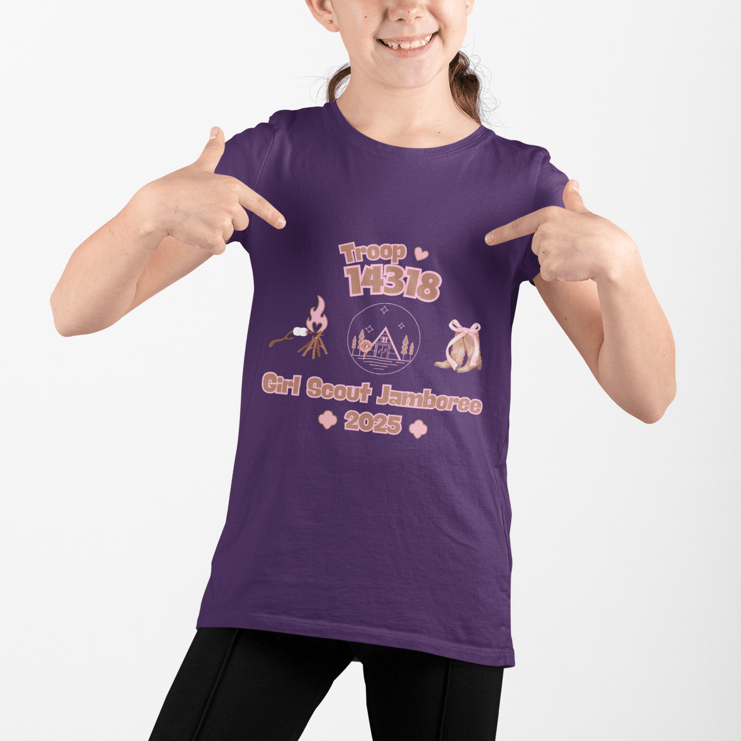 Girl Scout Jamboree Youth Tee - 2025 - Personalizable - Whippie's
