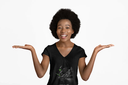 Wicked - I Think I'll Try Defying Gravity - V-neck T-shirt - Whippie's