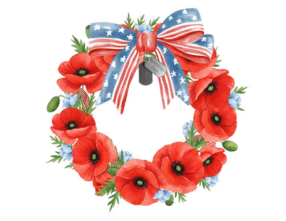 Memorial Day 'Never Forget' Wreath - Women's Tee - Whippie's