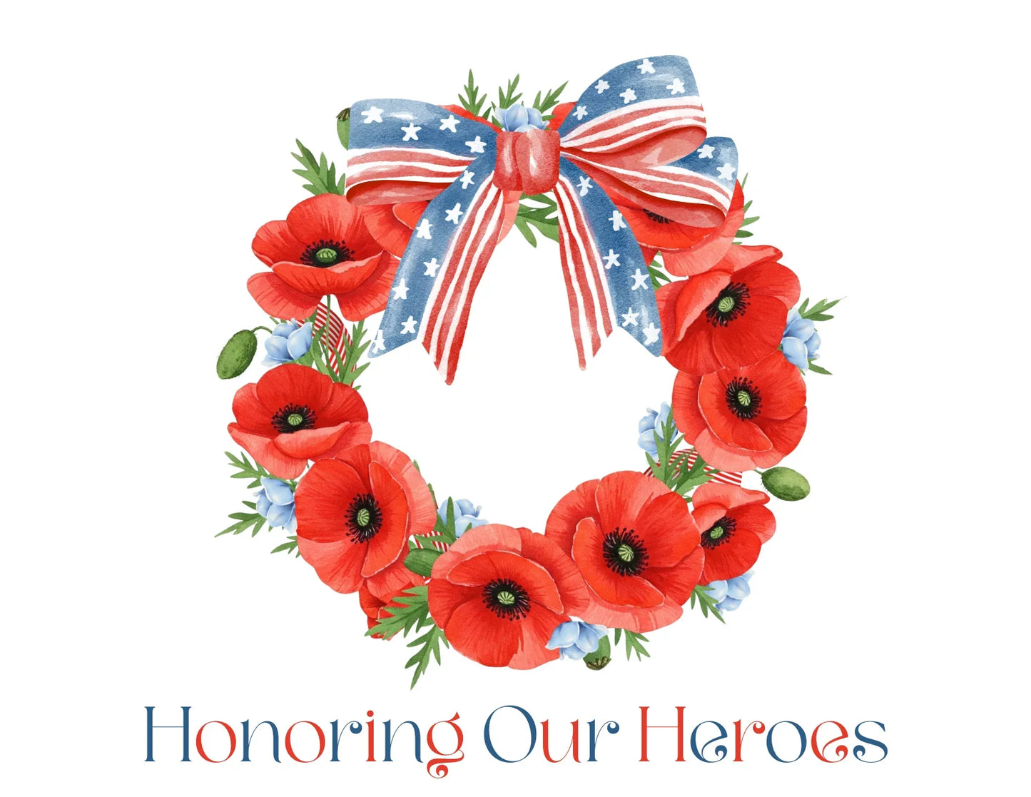 Memorial Day 'Honoring Our Heroes' Wreath - Youth T-shirt - Whippie's