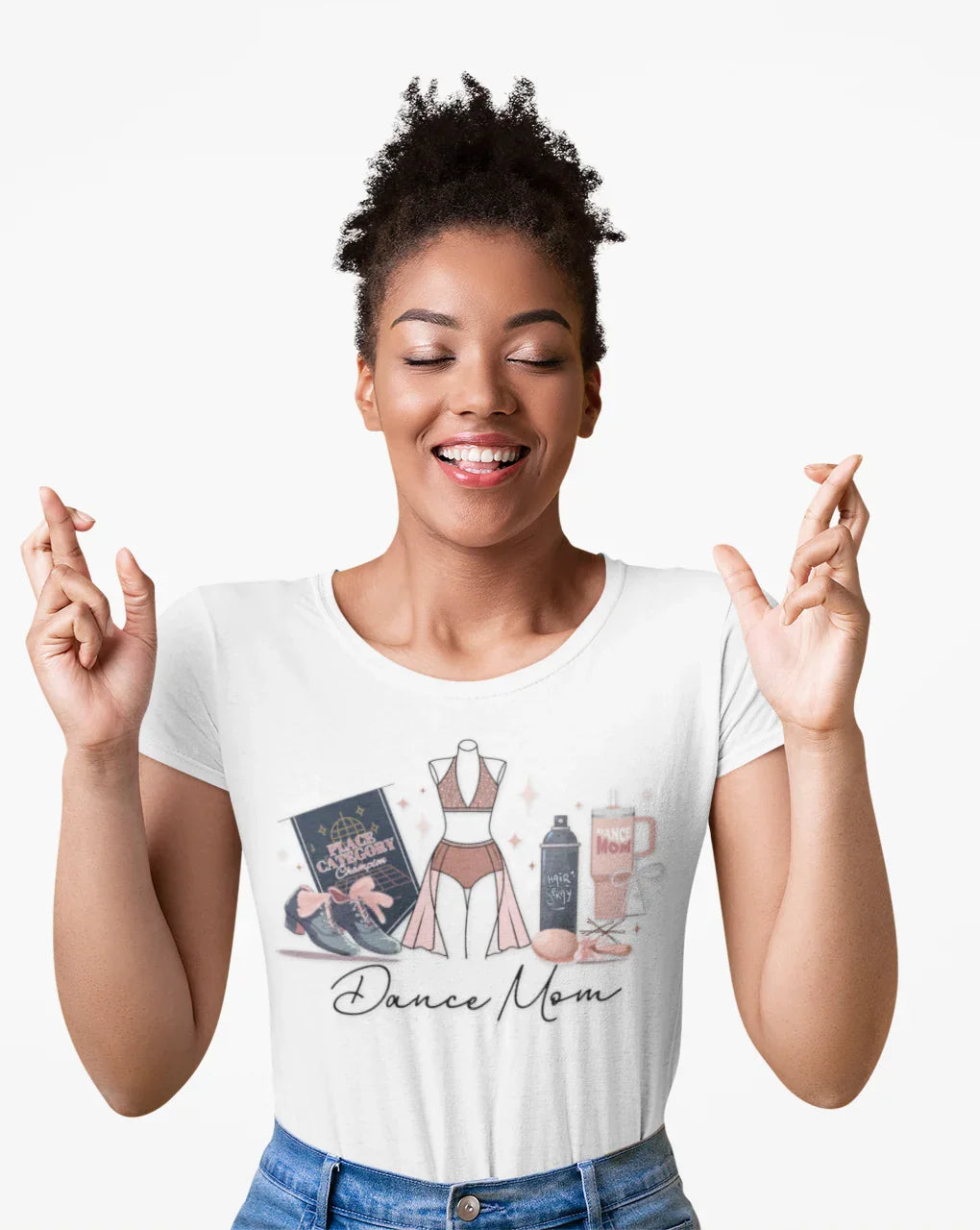 Dance Mom Life Essentials Fitted Women's Tee - Personalizable - Whippie's