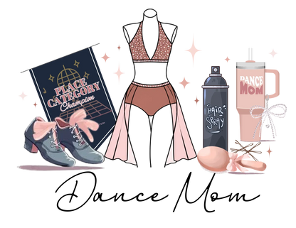 Dance Mom Life Essentials Fitted Women's Tee - Personalizable - Whippie's