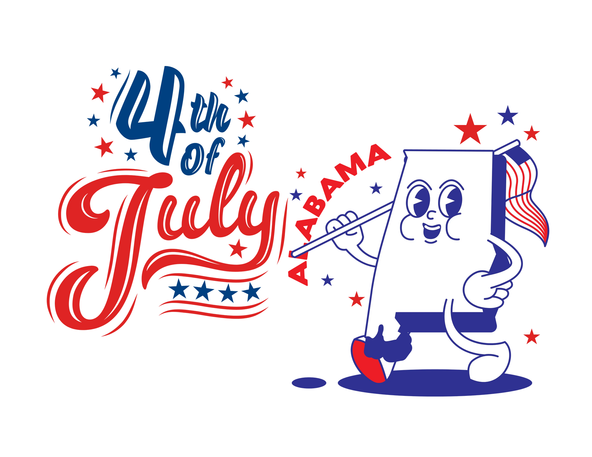 State Flag Pride - 4th of July Tee - Personalizable - Whippie's