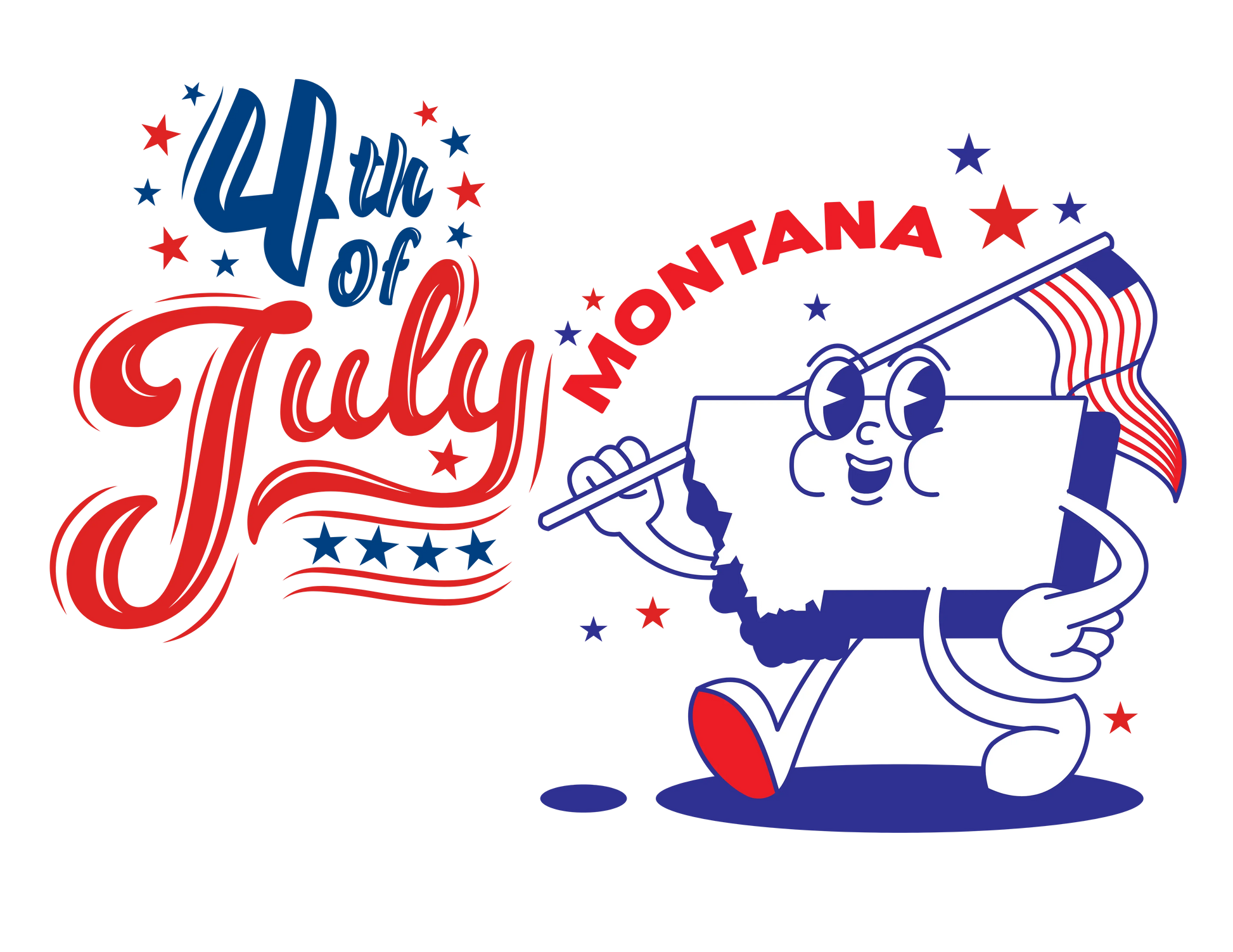 State Flag Pride - 4th of July Tee - Personalizable - Whippie's