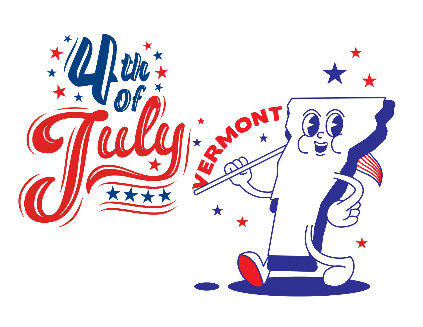 State Flag Pride - 4th of July Tee - Personalizable - Whippie's