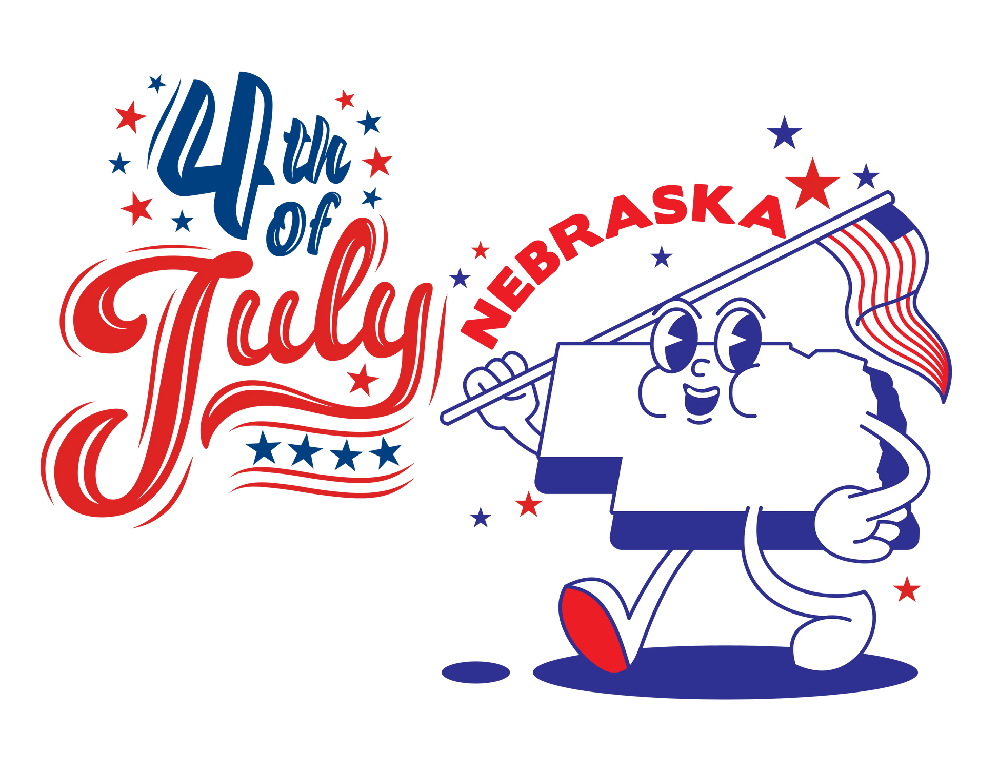 State Flag Pride - 4th of July Tee - Personalizable - Whippie's