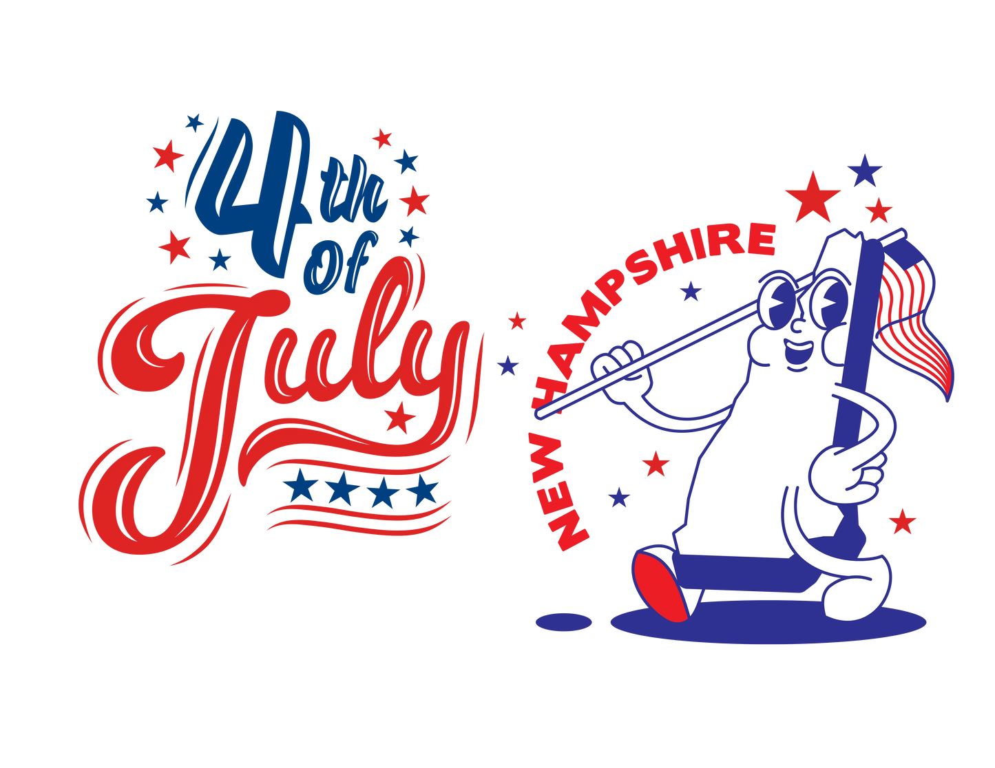 State Flag Pride - 4th of July Tee - Personalizable - Whippie's