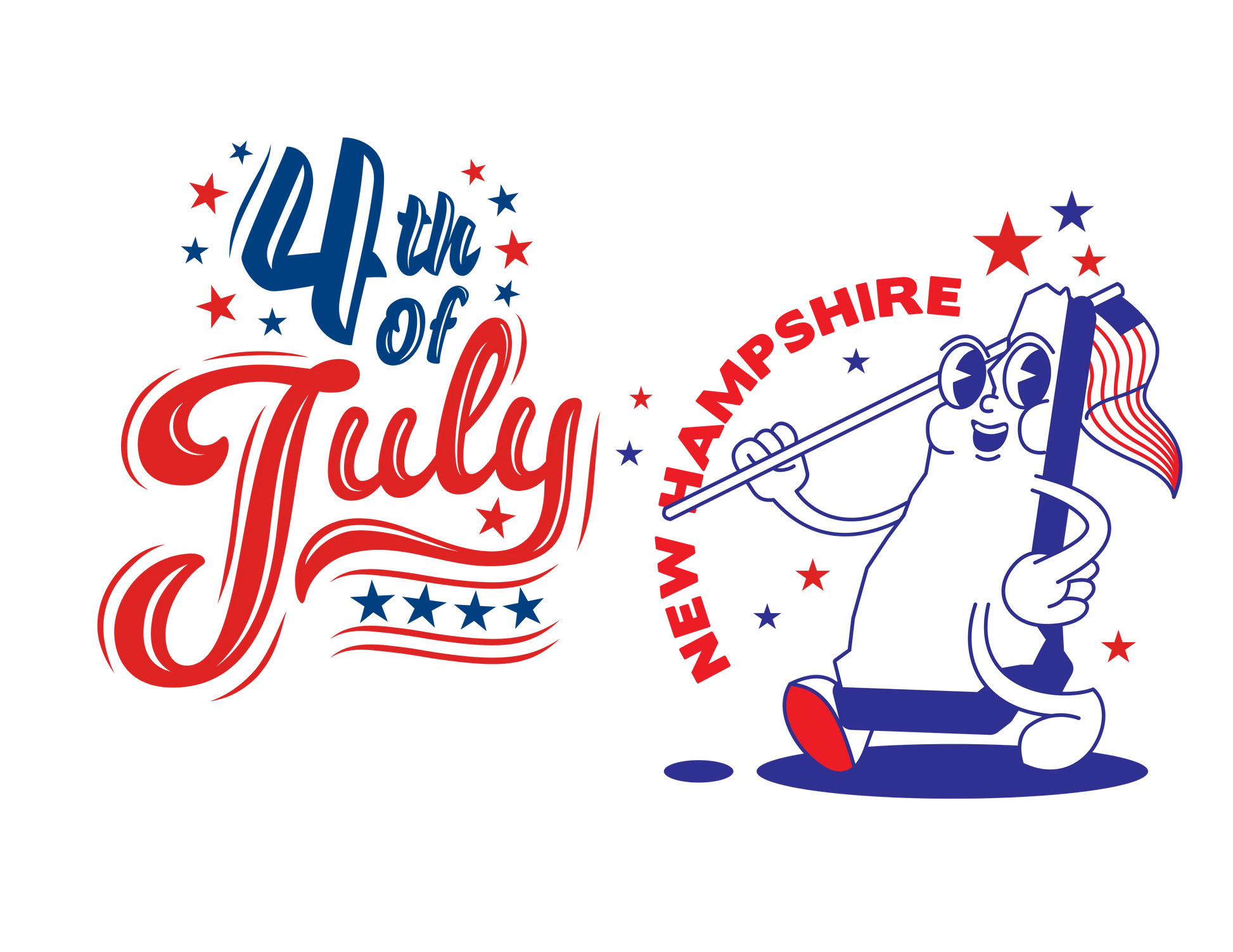 State Flag Pride - 4th of July Tee - Personalizable - Whippie's