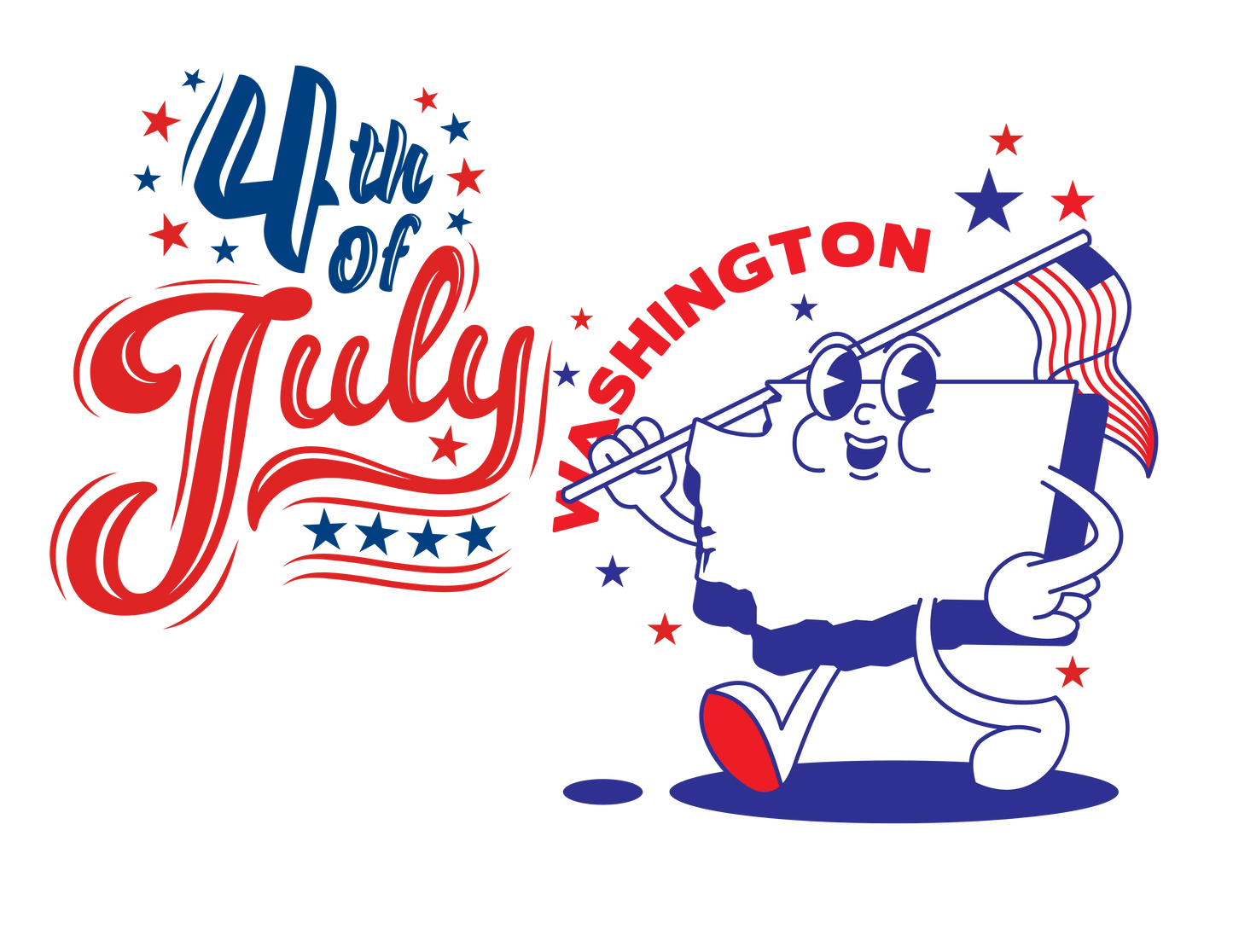 State Flag Pride - 4th of July Tee - Personalizable - Whippie's