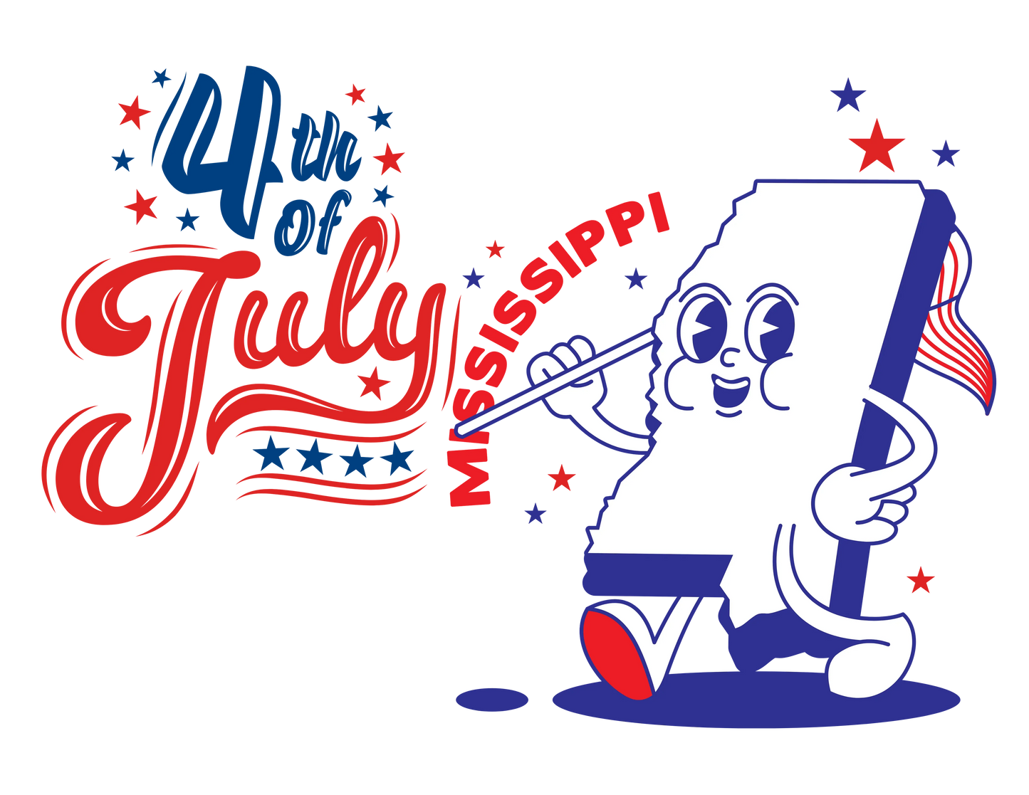 State Flag Pride - 4th of July Tee - Personalizable - Whippie's