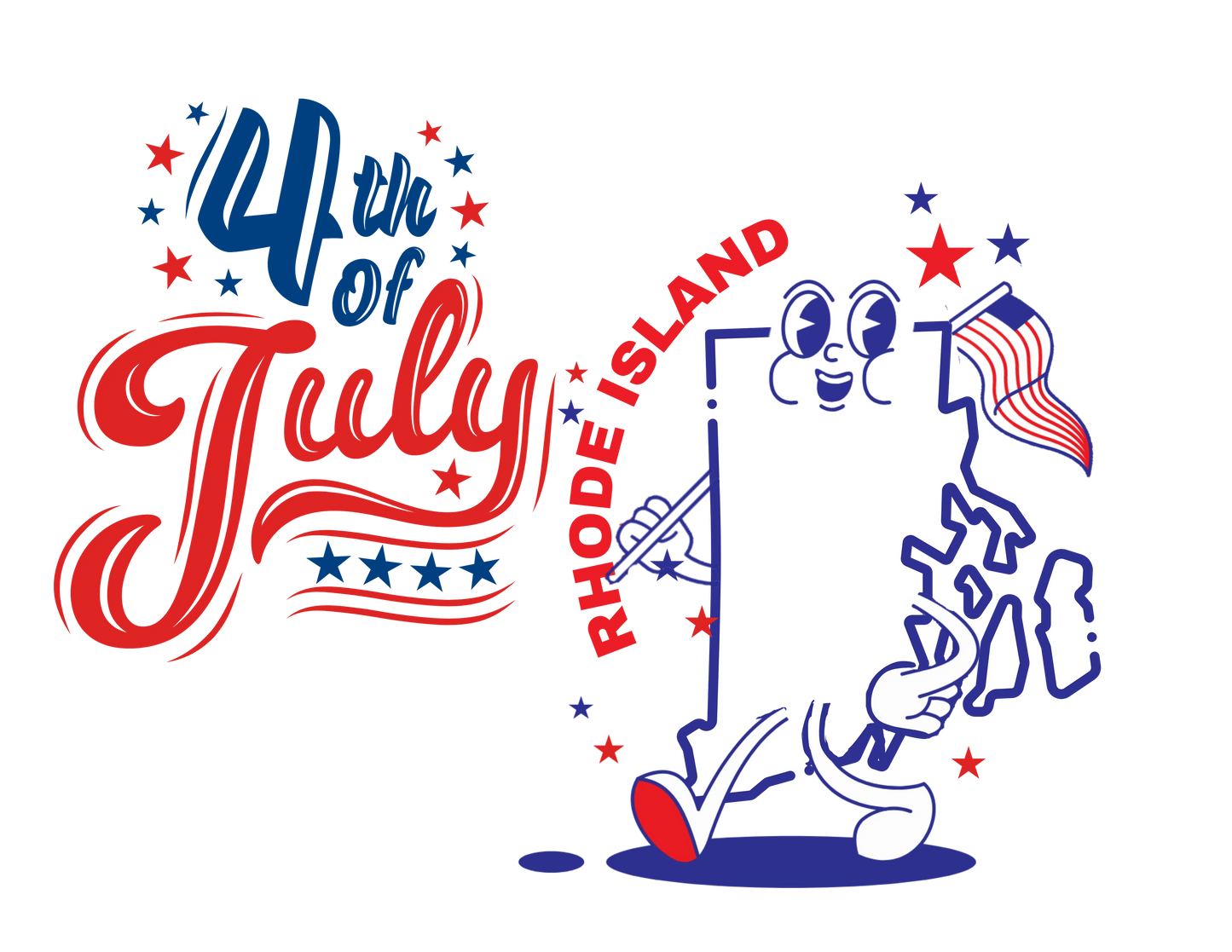 State Flag Pride - 4th of July Tee - Personalizable - Whippie's