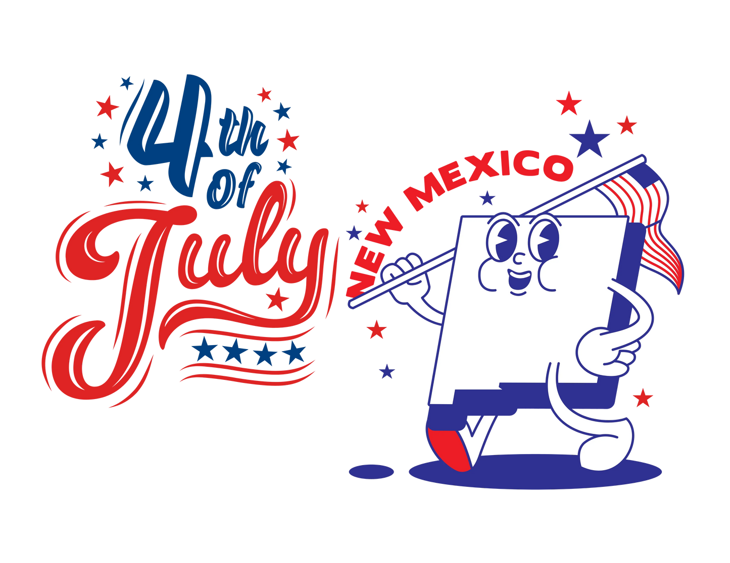 State Flag Pride - 4th of July Youth Tee - Personalizable - Whippie's