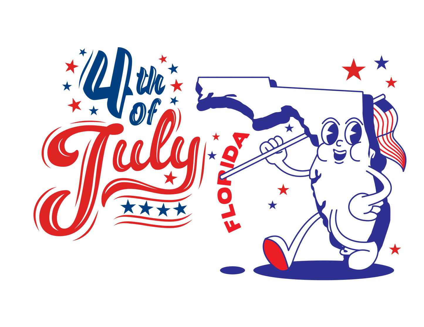 State Flag Pride - 4th of July Youth Tee - Personalizable - Whippie's