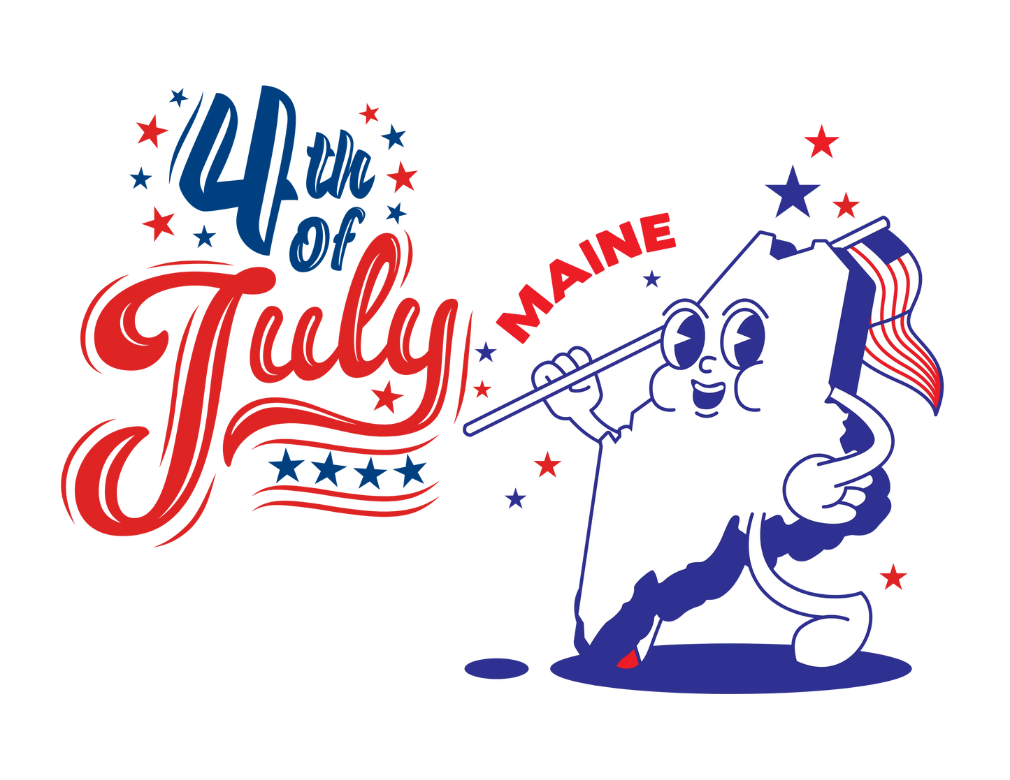 State Flag Pride - 4th of July Youth Tee - Personalizable - Whippie's