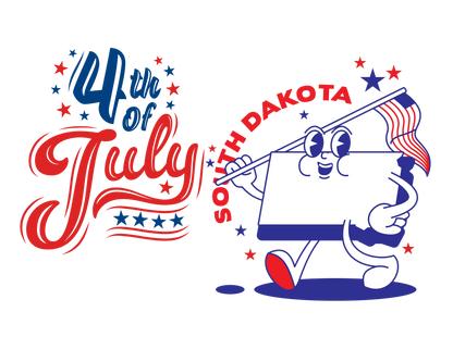 State Flag Pride - 4th of July Youth Tee - Personalizable - Whippie's