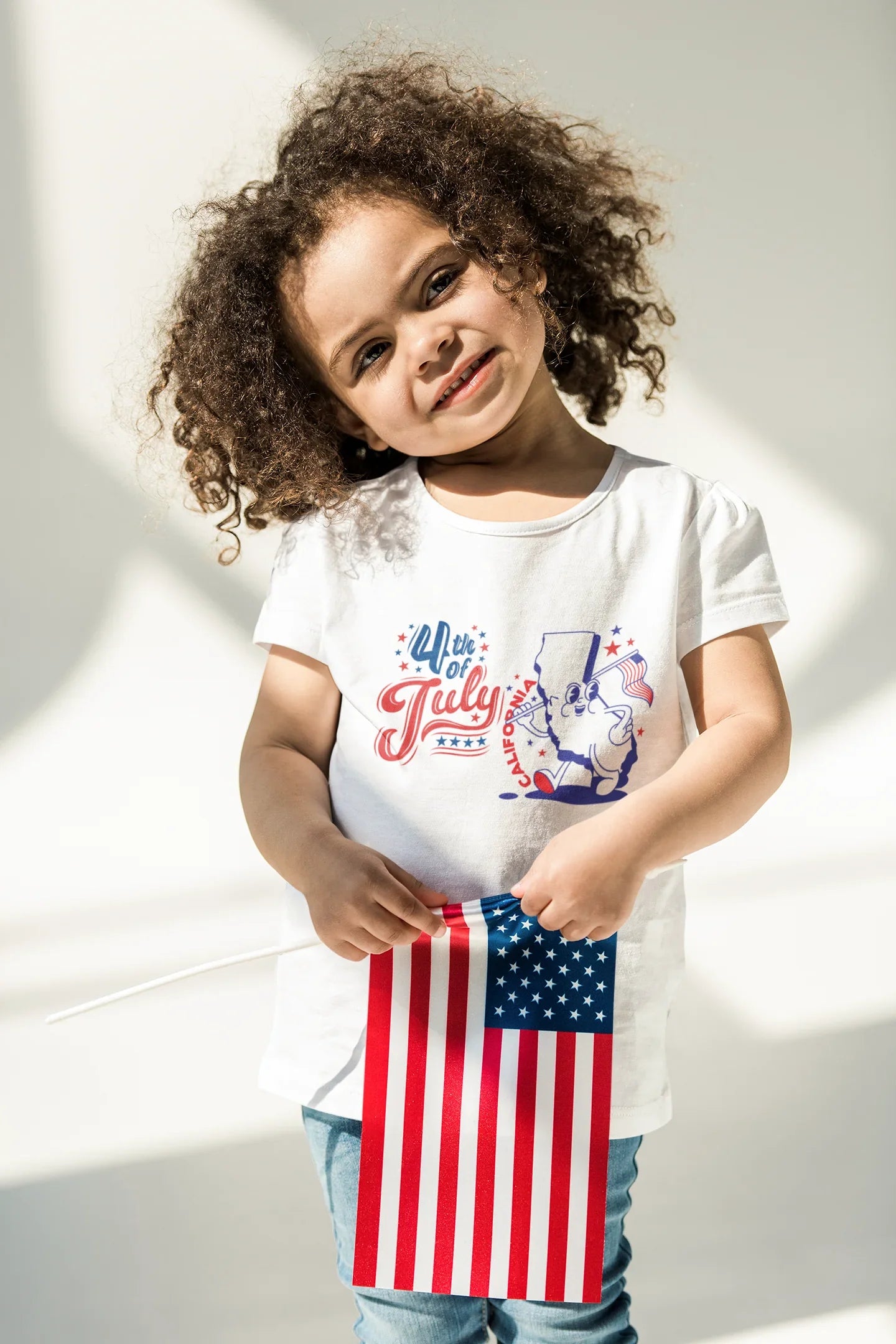 State Flag Pride - 4th of July Youth Tee - Personalizable - Whippie's