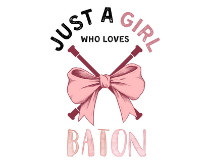 Just a Girl Who Loves... Graphic Women's Baby Tee | Choose Your Passion 💖 - Personalizable - Whippie's