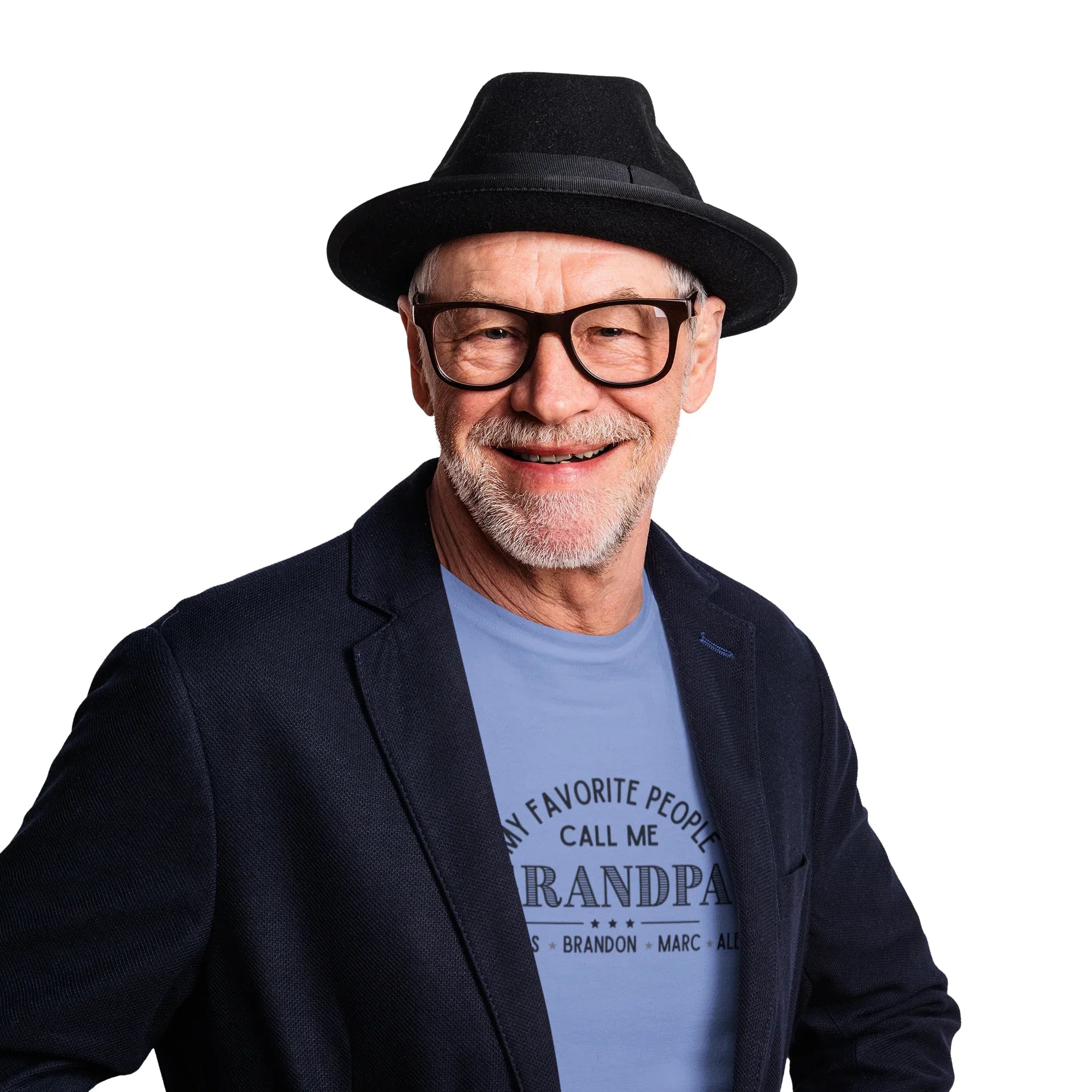 My Favorite People Call Me Grandpa - Personalized Unisex Jersey Tee - Whippie's
