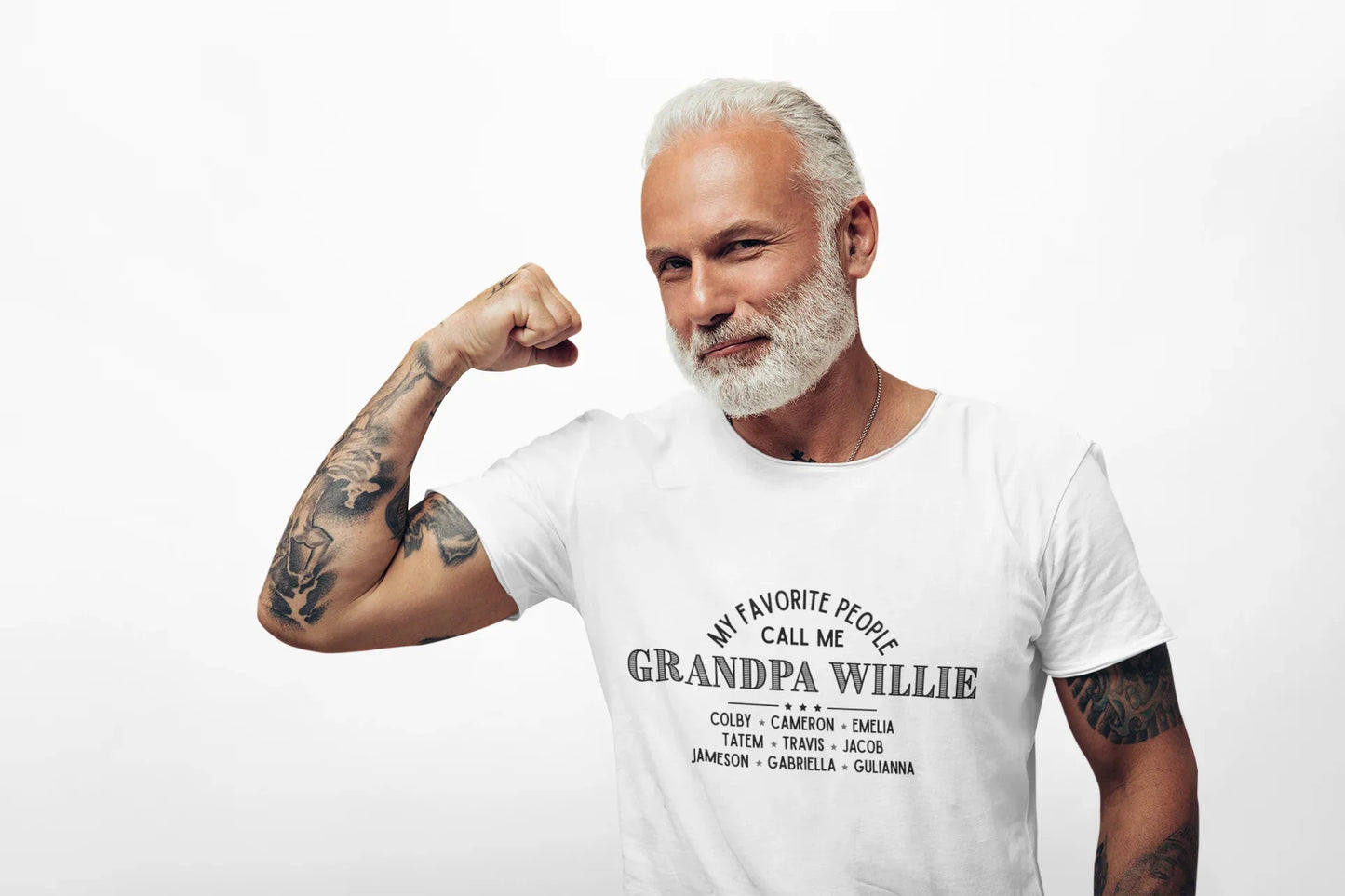 My Favorite People Call Me Grandpa - Personalized Unisex Jersey Tee - Whippie's