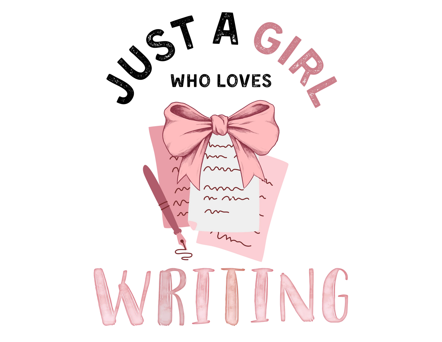 Just a Girl Who Loves... Graphic Women's Tee | Choose Your Passion 💖 - Personalizable - Whippie's