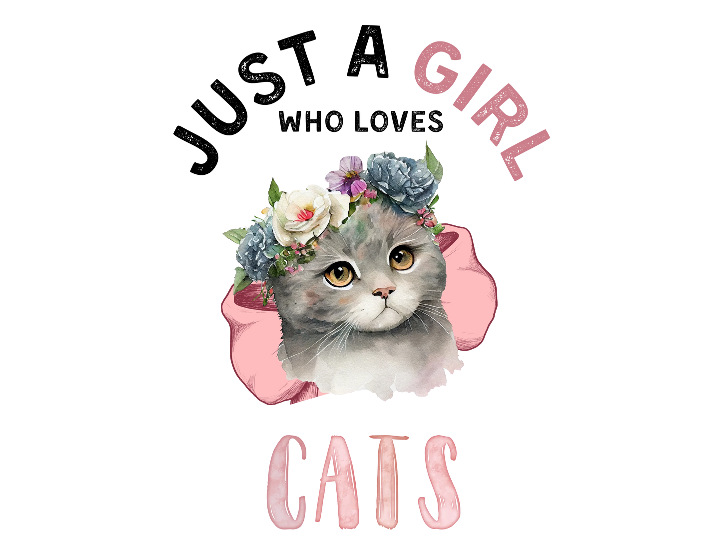 Just a Girl Who Loves... Graphic Women's Tee | Choose Your Passion 💖 - Personalizable - Whippie's