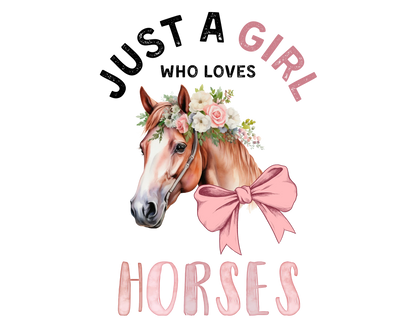 Just a Girl Who Loves... Graphic Women's Tee | Choose Your Passion 💖 - Personalizable - Whippie's