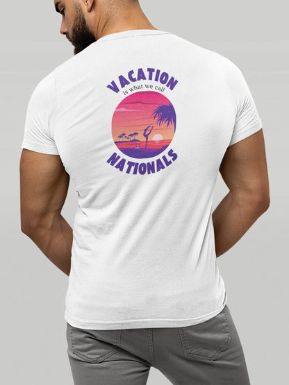 Our Vacation? It's Called Nationals! Unisex Tee - Personalizable - Whippie's