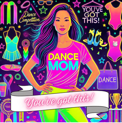 Dance Mom: You've Got This - Asian (Young) Mom - Women's Flowy Racerback Tank - Whippie's