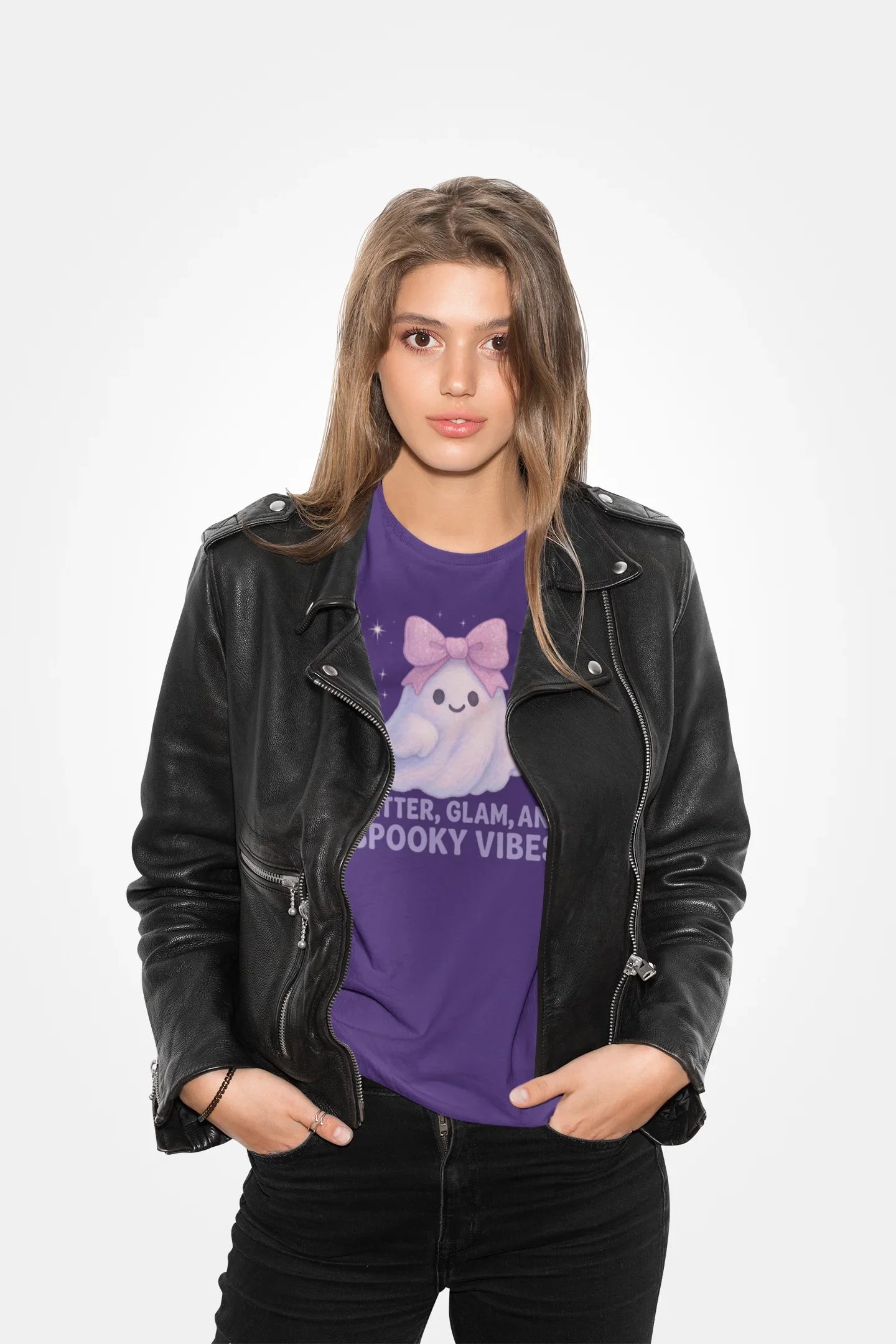 Glitter, Glam, & Spooky Vibes Women's Relaxed Tee - Whippie's