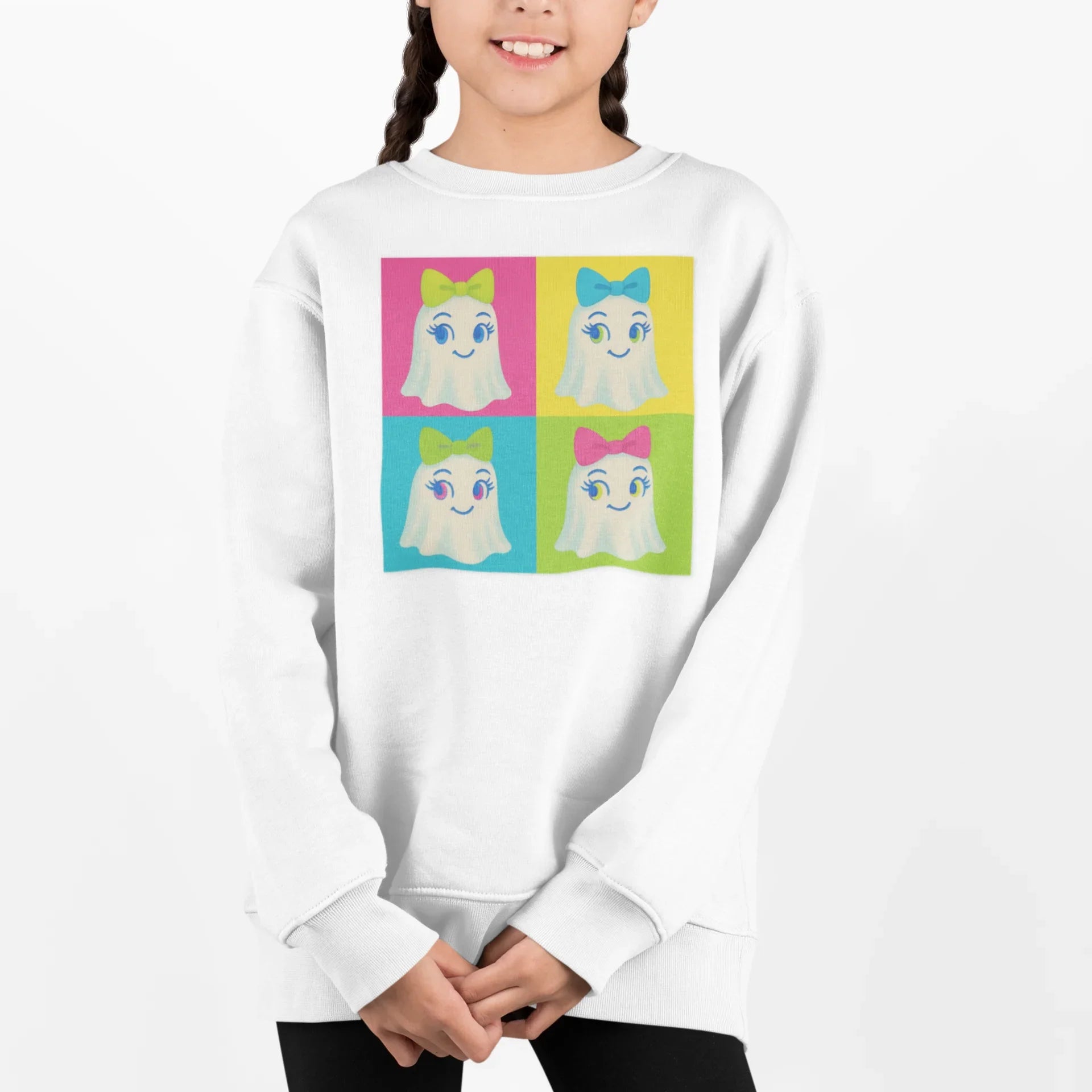 Ghostly Pop Art Youth Crewneck - Whippie's