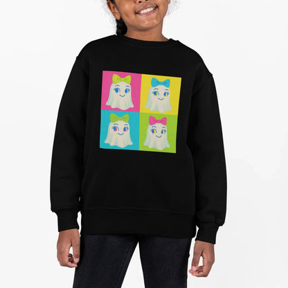 Ghostly Pop Art Youth Crewneck - Whippie's