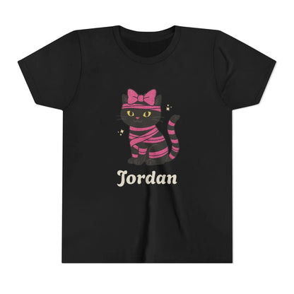 Pink Bow Halloween Friends Youth Tee - Personalizable