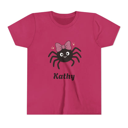 Pink Bow Halloween Friends Youth Tee - Personalizable