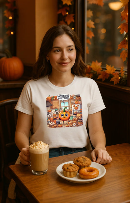 Pumpkin Spice Everything Women’s Fall T-Shirt