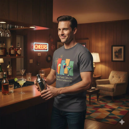 Twinkle, Twinkle, Little Star, Point Me to the Nearest Bar Unisex HD Cotton™ T-shirt