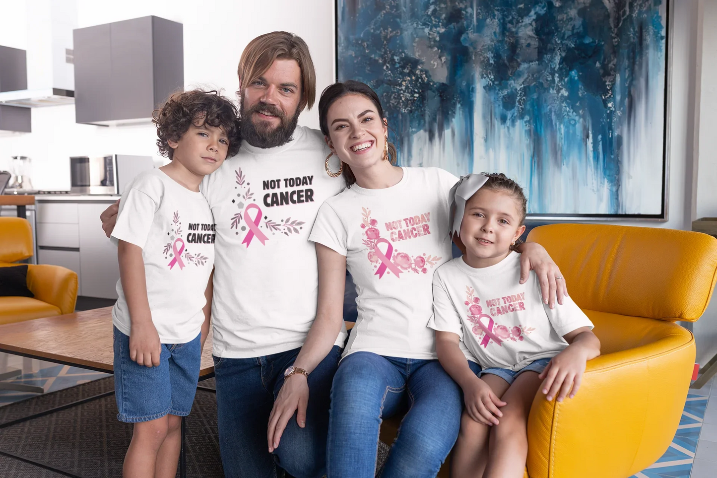 Lisa Whippie Fundraiser Breast Cancer Tee - Not Today Cancer Geometric Youth
