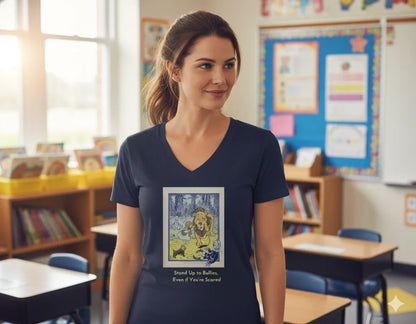 Wizard of Oz Tee - Stand Up to Bullies Women's Deep V-Neck Tee