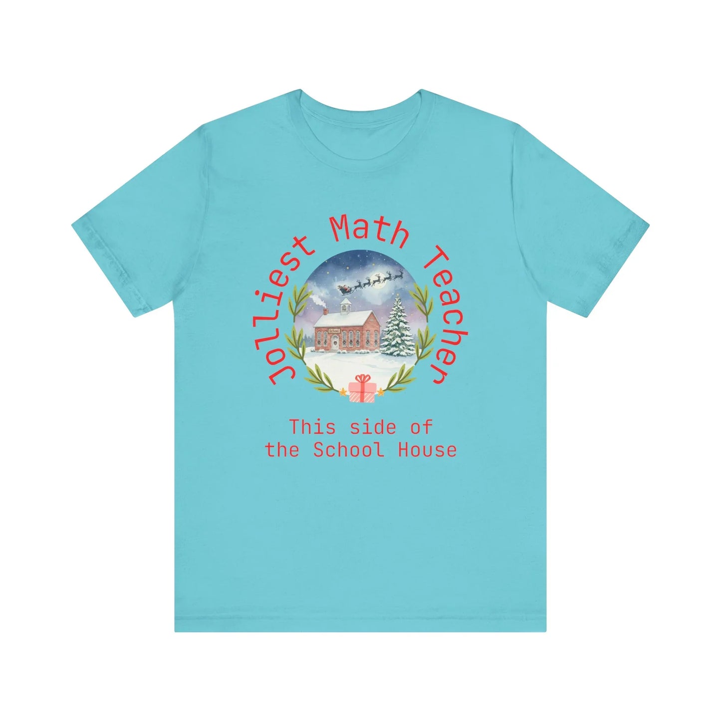 Jolliest Christmas School Tee - Personalizable Title