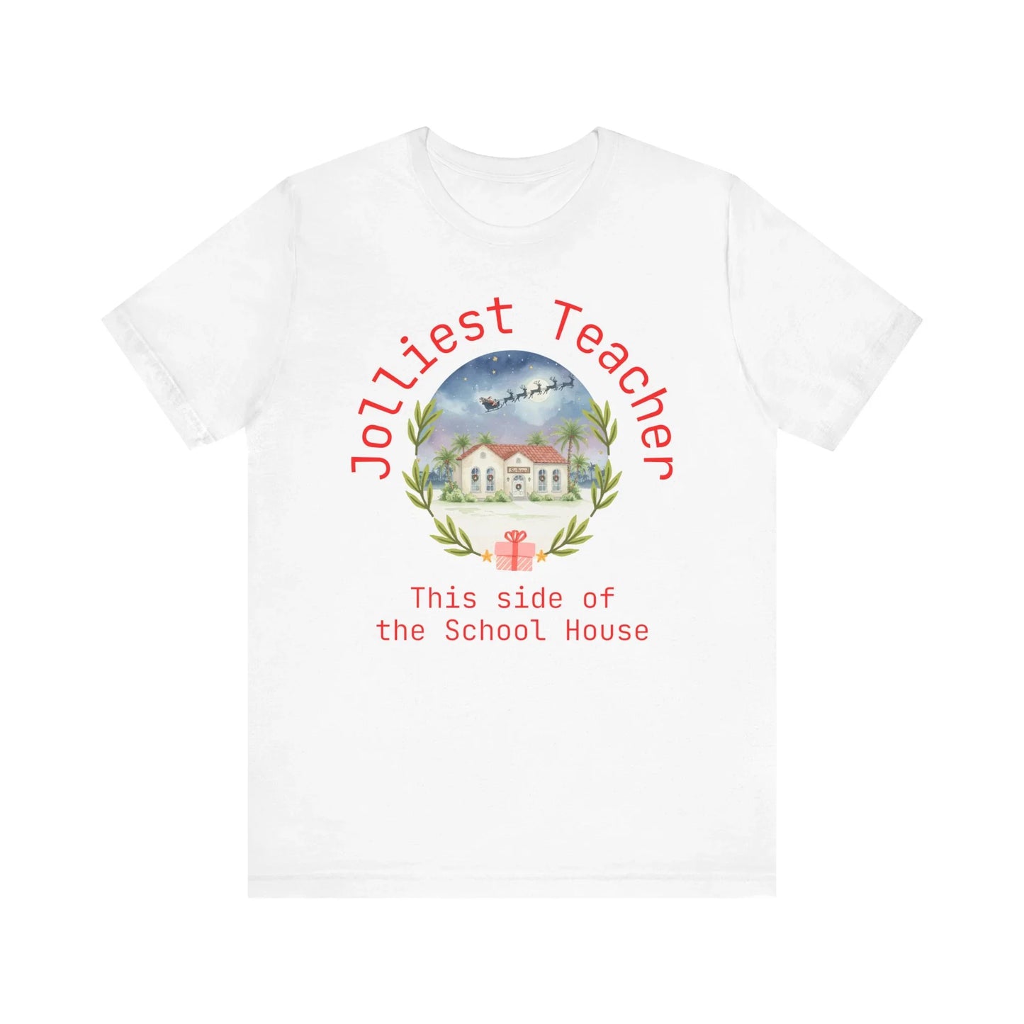 Jolliest Christmas School Tee - Personalizable Title
