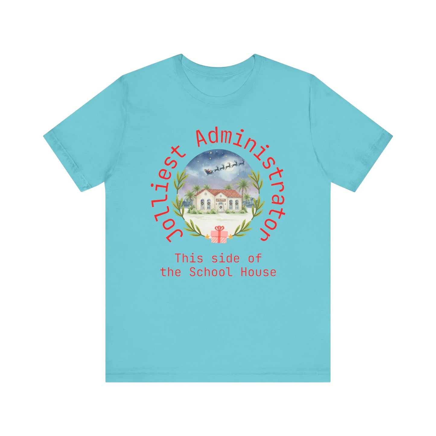 Jolliest Christmas School Tee - Personalizable Title