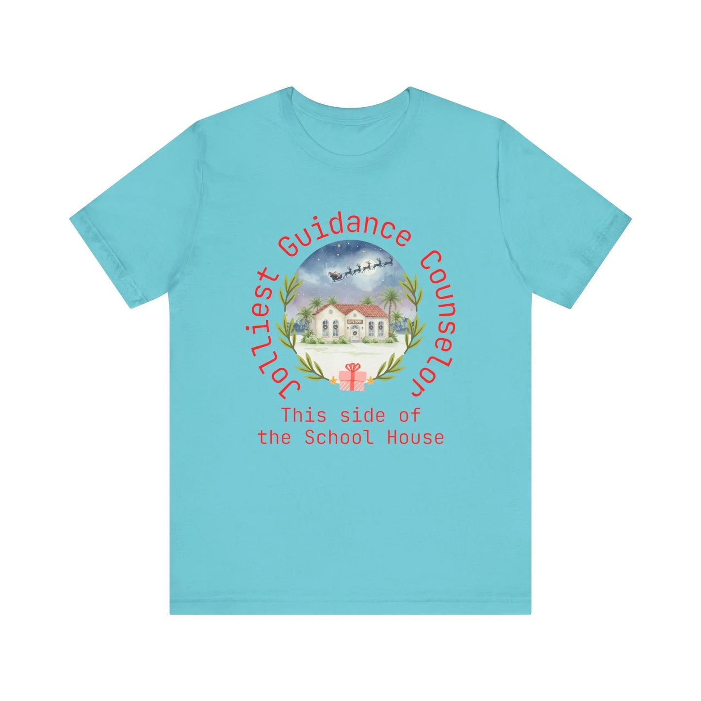 Jolliest Christmas School Tee - Personalizable Title