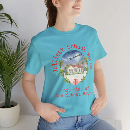 Jolliest Christmas School Tee - Personalizable Title