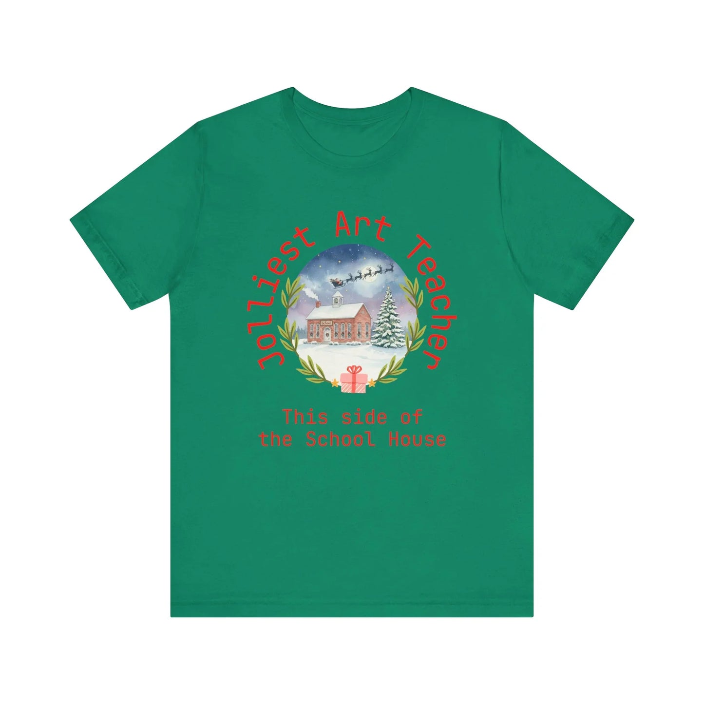 Jolliest Christmas School Tee - Personalizable Title