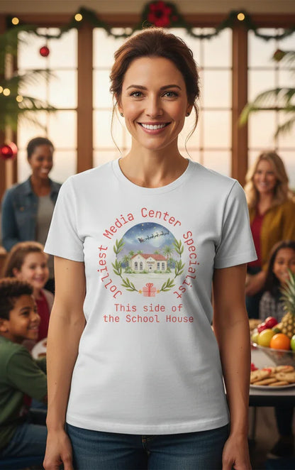 Jolliest Christmas School Tee - Personalizable Title