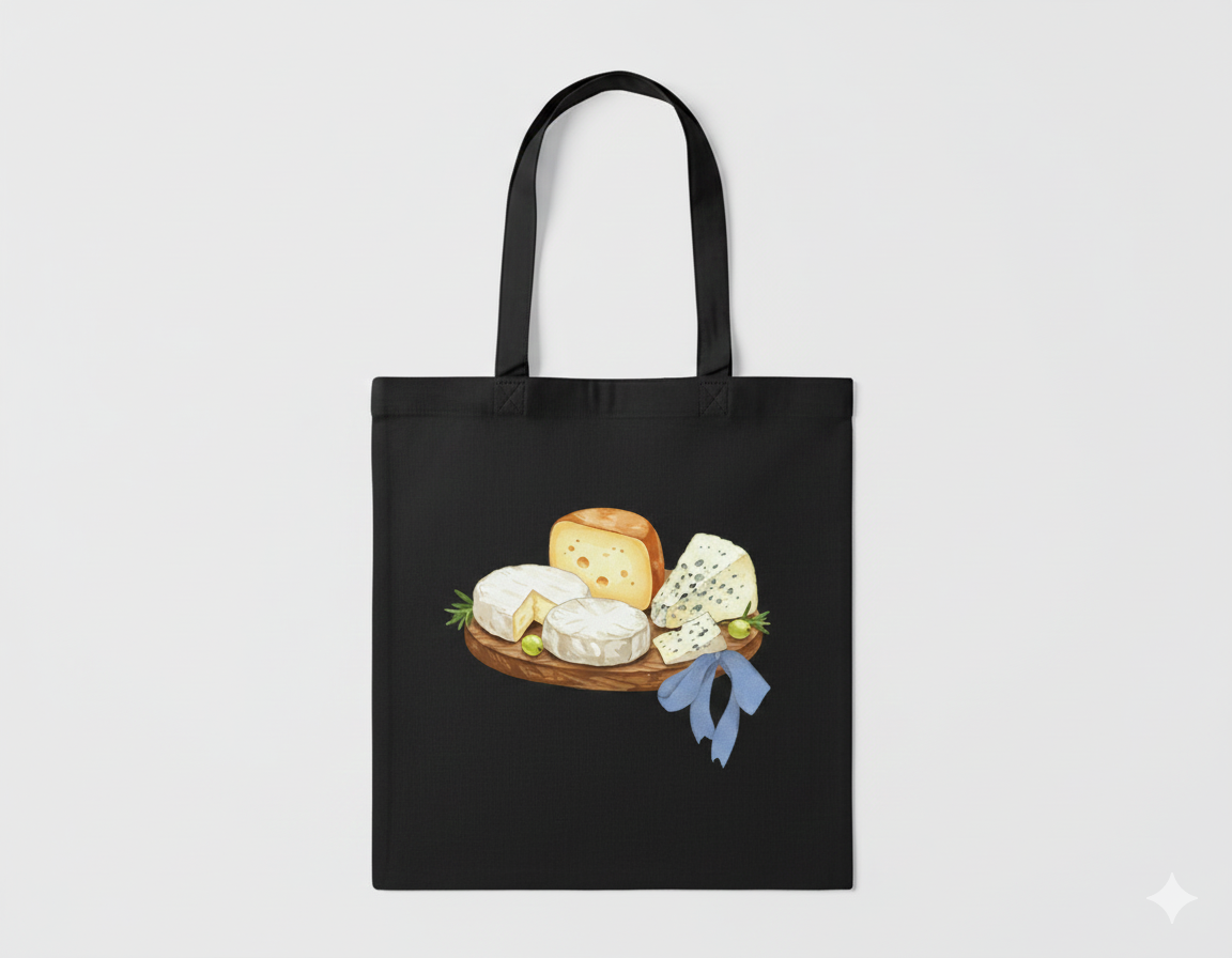 Cheese Tote Bag | Organic Market Tote